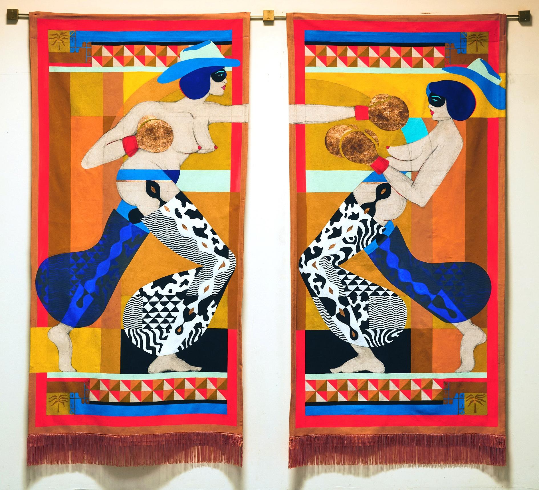Becca Fuhrman Figurative Painting – Toter Ringer