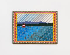 'The quintessential Hudson view', Embroidery, textile, landscape, contemporary