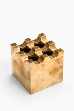Beck and Jung Brass Ashtray Ultima by Holger Bäckström and Bo Ljungberg