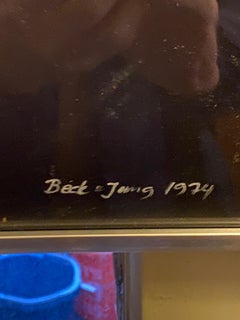 Beck & Jung Schweden Abstrakt 3 Farbe Siebdruck