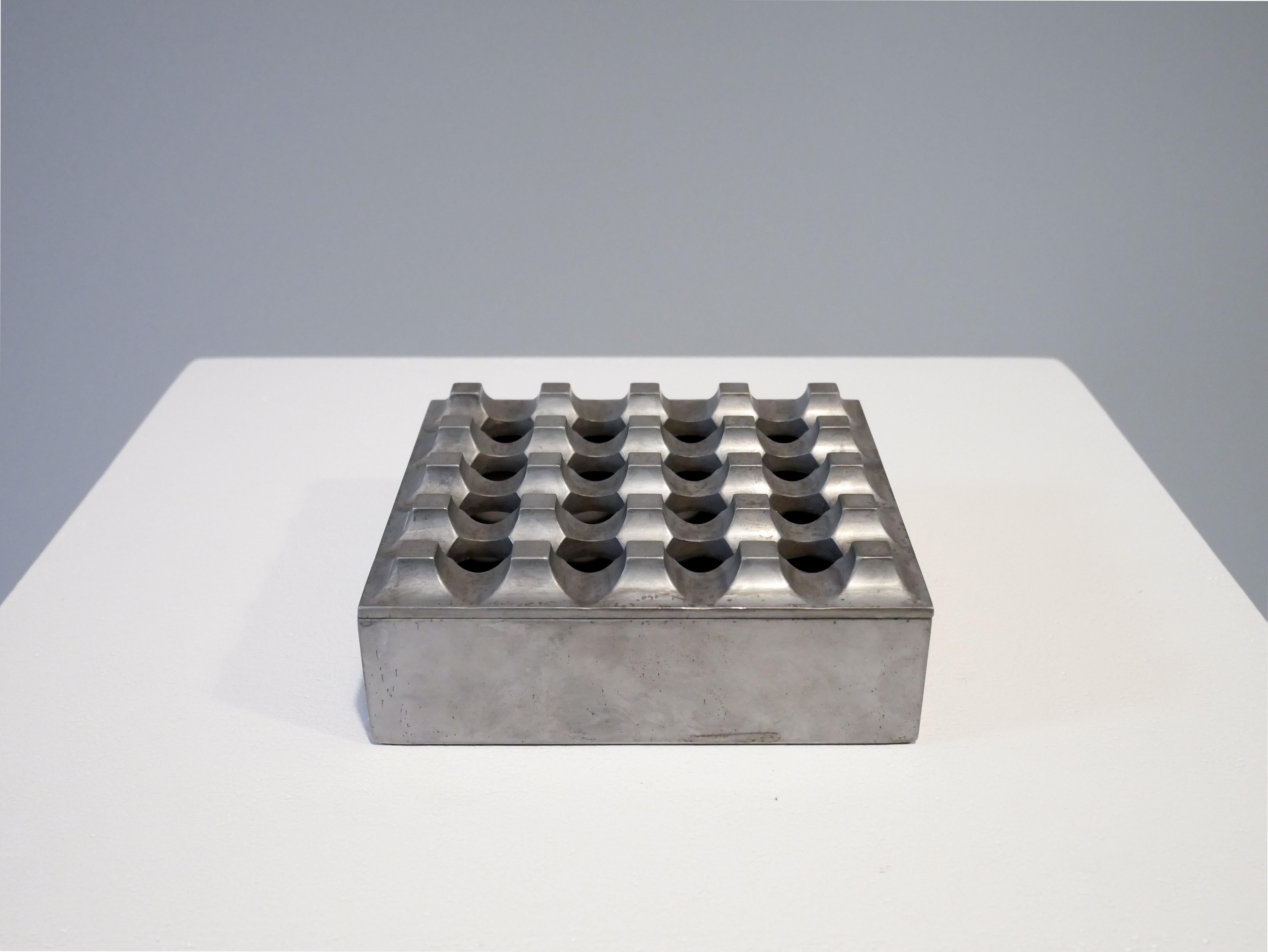 Beck and Jung ashtray Ultima 15 designed by Holger Bäckström & Bo Ljungberg Sweden. 
Made by Diverse Ting in Malmö, Sweden.