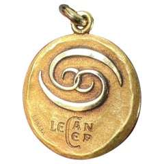 Becker French Zodiac Cancer Starsign 18K Yellow Gold Charm Pendant