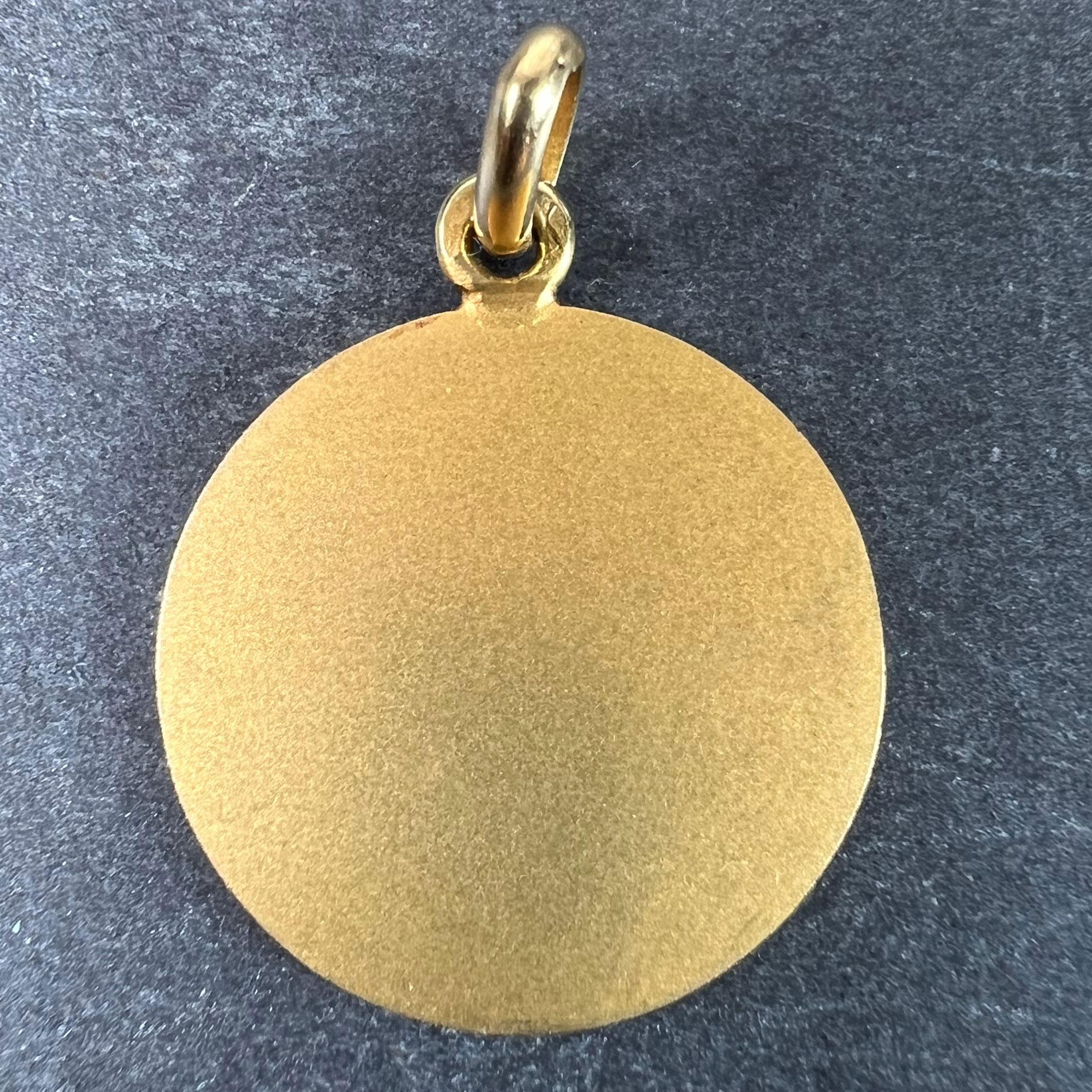 Pendentif à breloques en or jaune 18 carats Becker French Zodiac Scorpio Starsign Bon état - En vente à London, GB