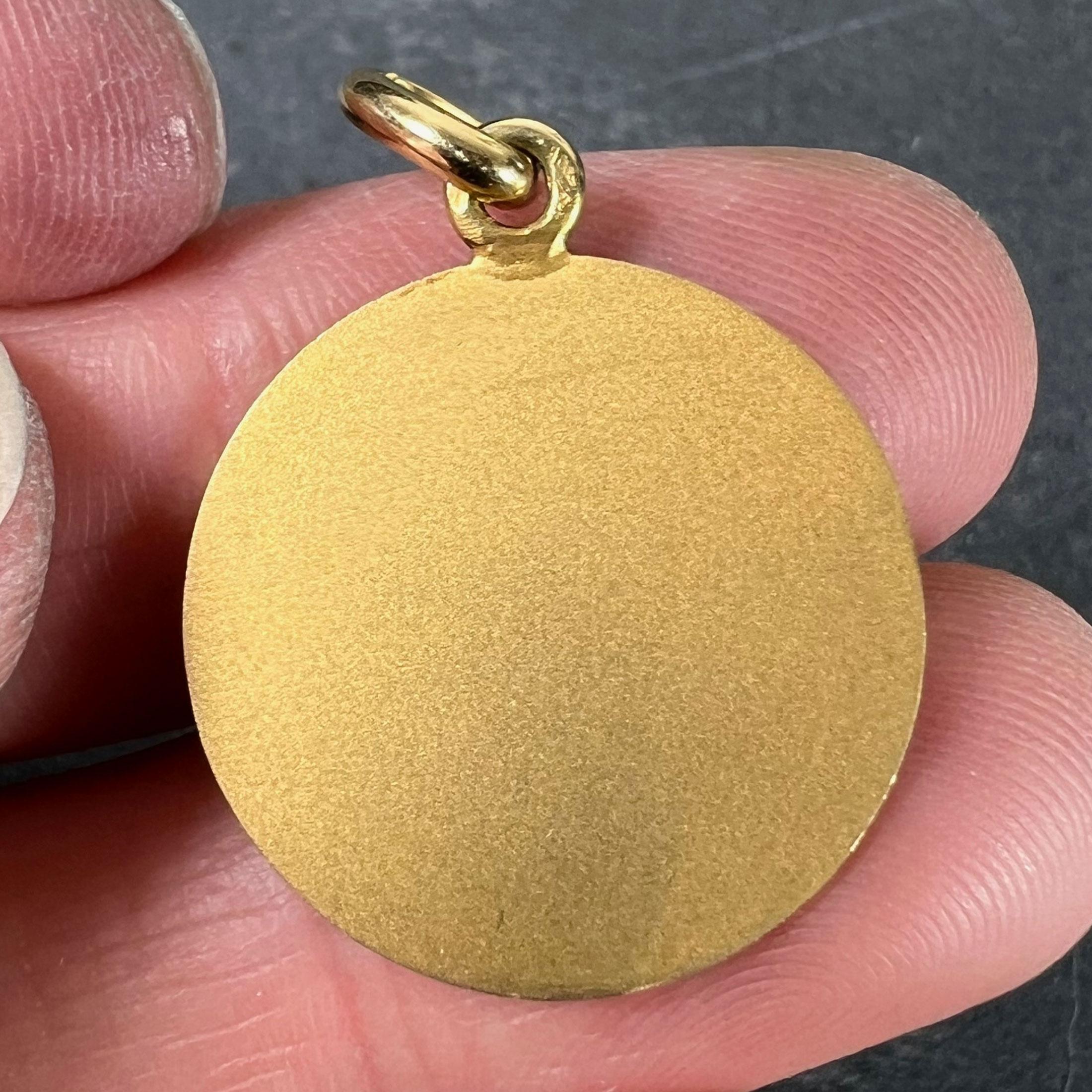 Pendentif à breloques en or jaune 18 carats Becker French Zodiac Scorpio Starsign en vente 4