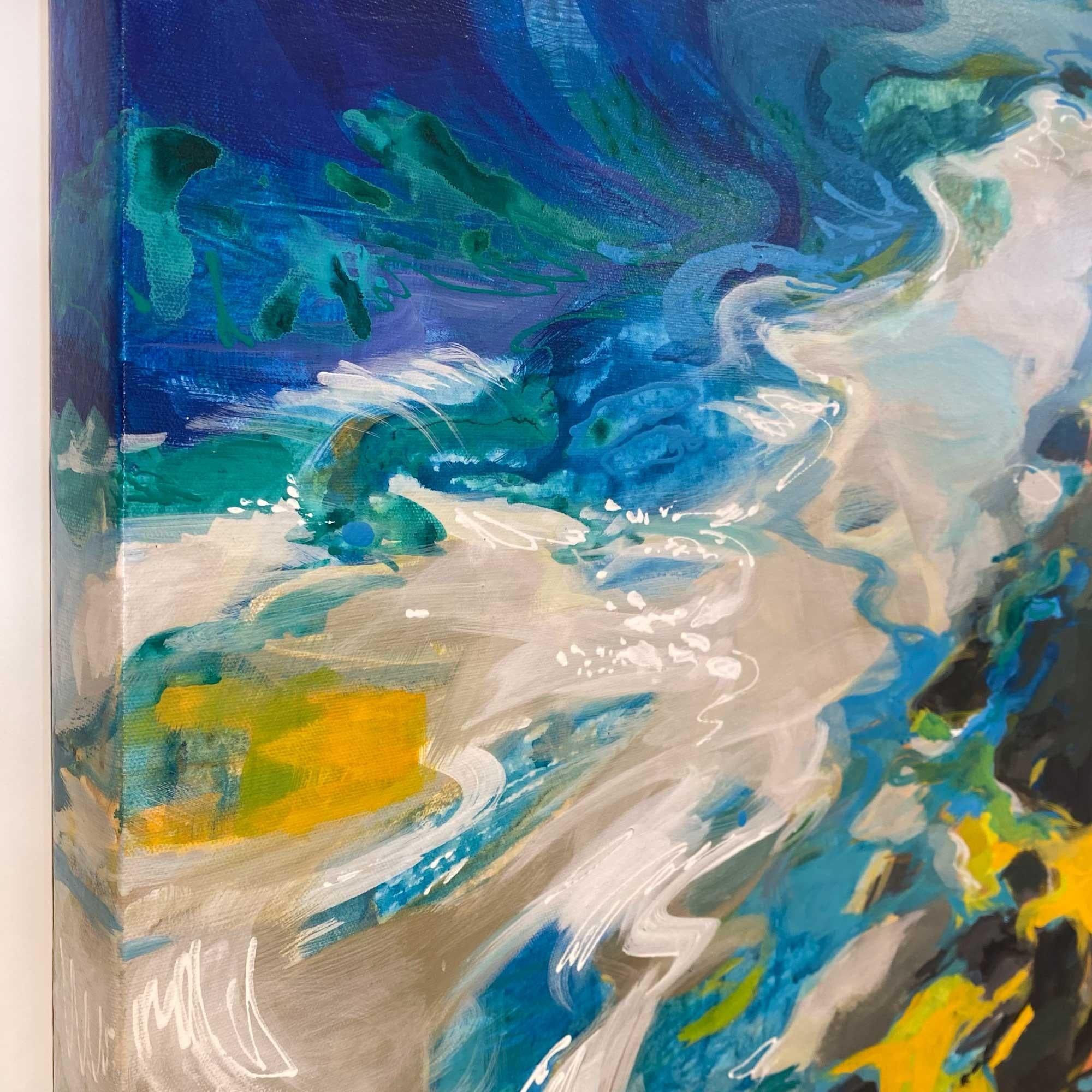 La calgariana Becky Holuk crea vibranti paesaggi astratti utilizzando la pittura acrilica. Sperimentare la bellezza naturale dei paesaggi canadesi le dà l'opportunità di 