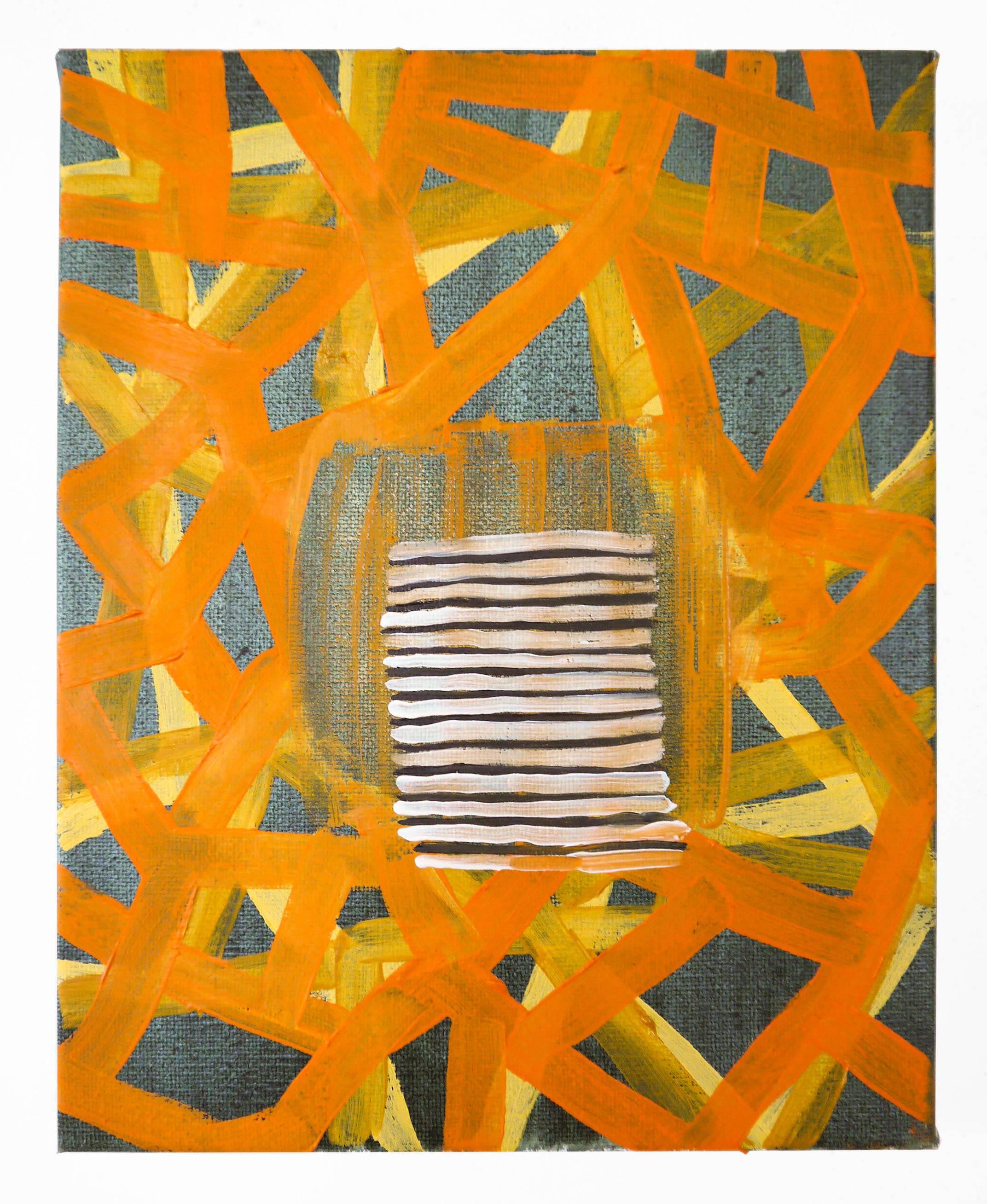 Becky Yazdan Abstract Painting - Rewrite