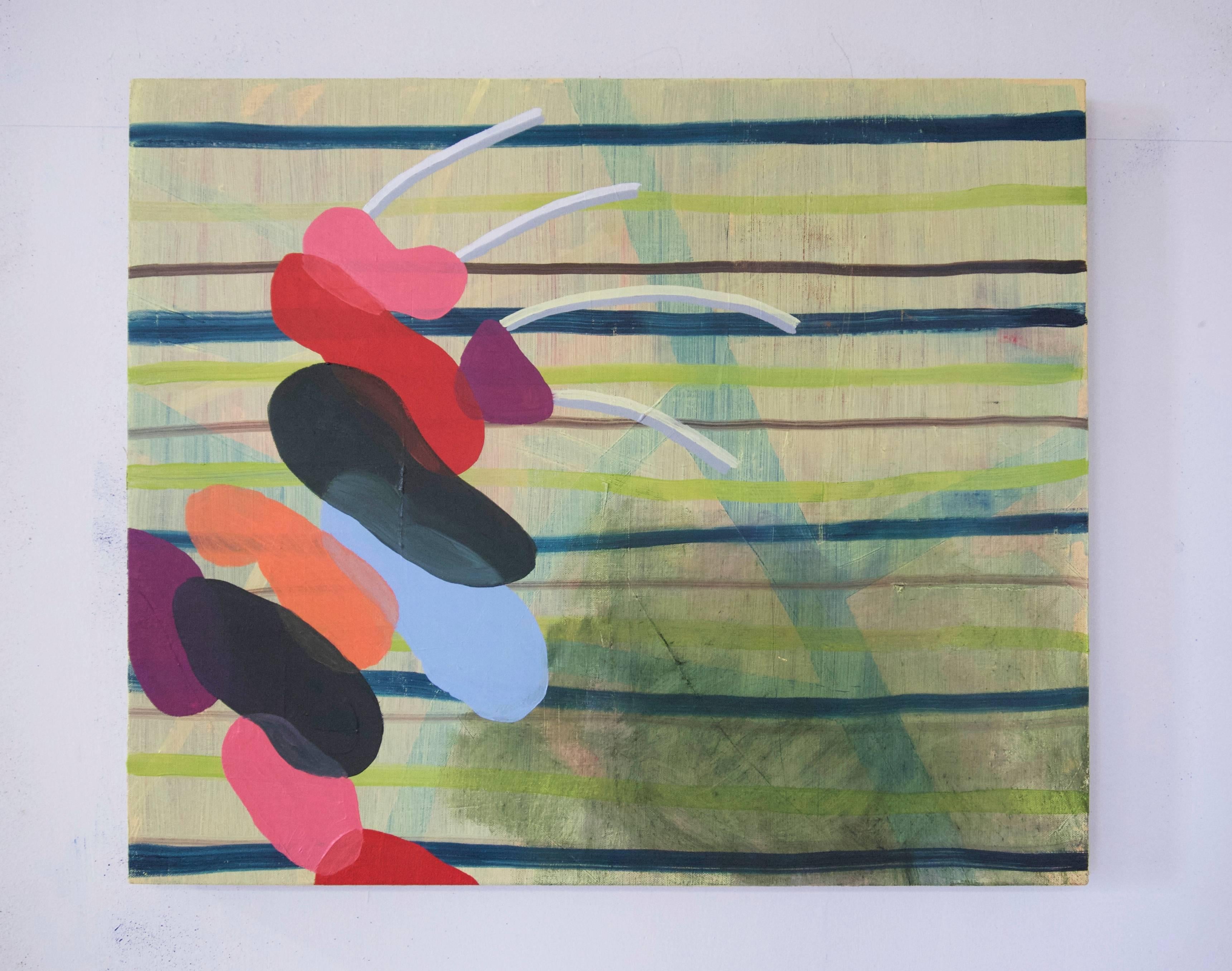 Becky Yazdan Abstract Painting - Sleeping Arrangement 