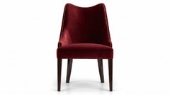 Becomes Me, Handmade Modern Velvet Dining Chair by Munna Design Studio