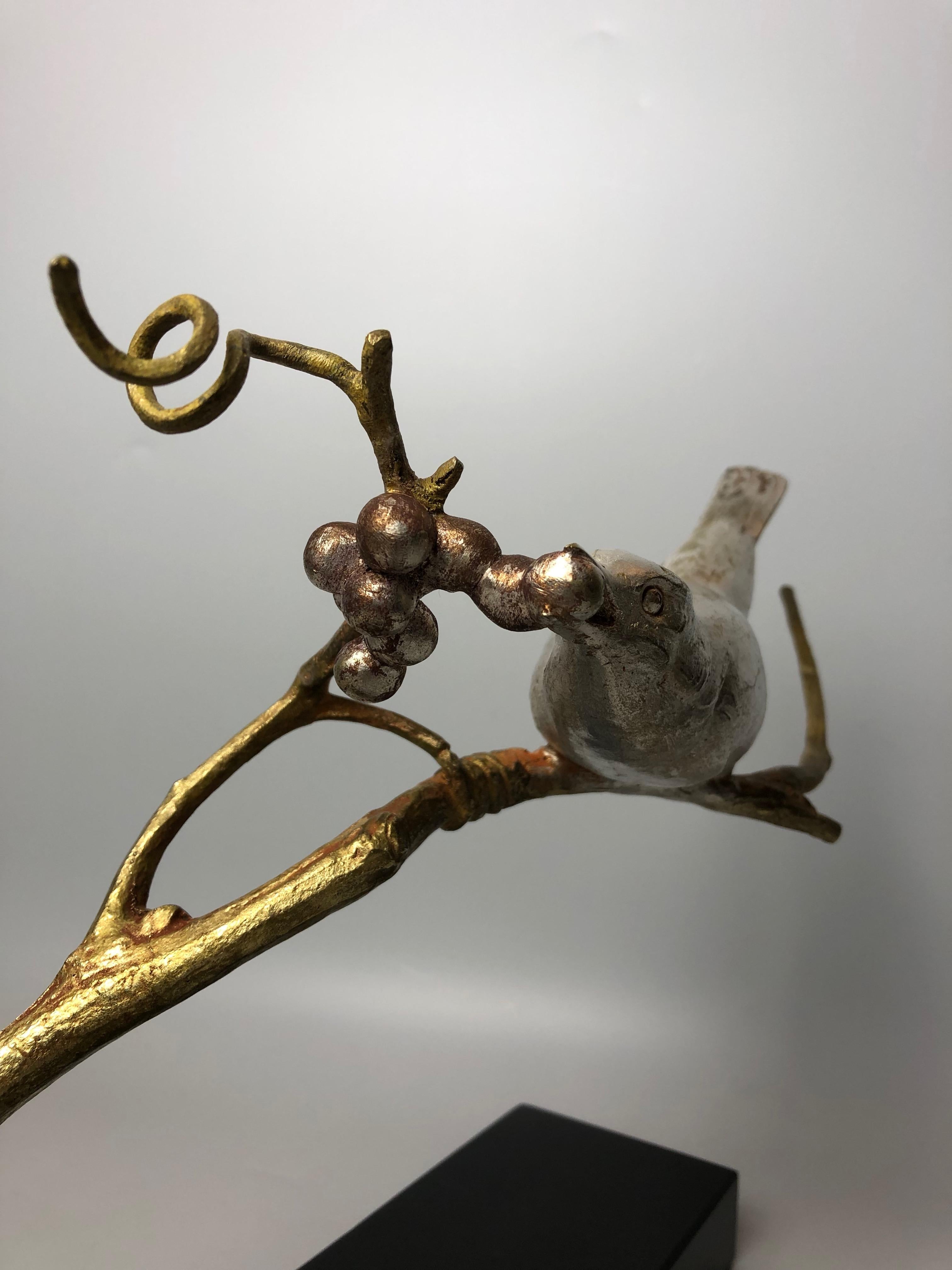 Art-Déco-Bronze-Skulptur mit Eichhörnchen im Angebot 9