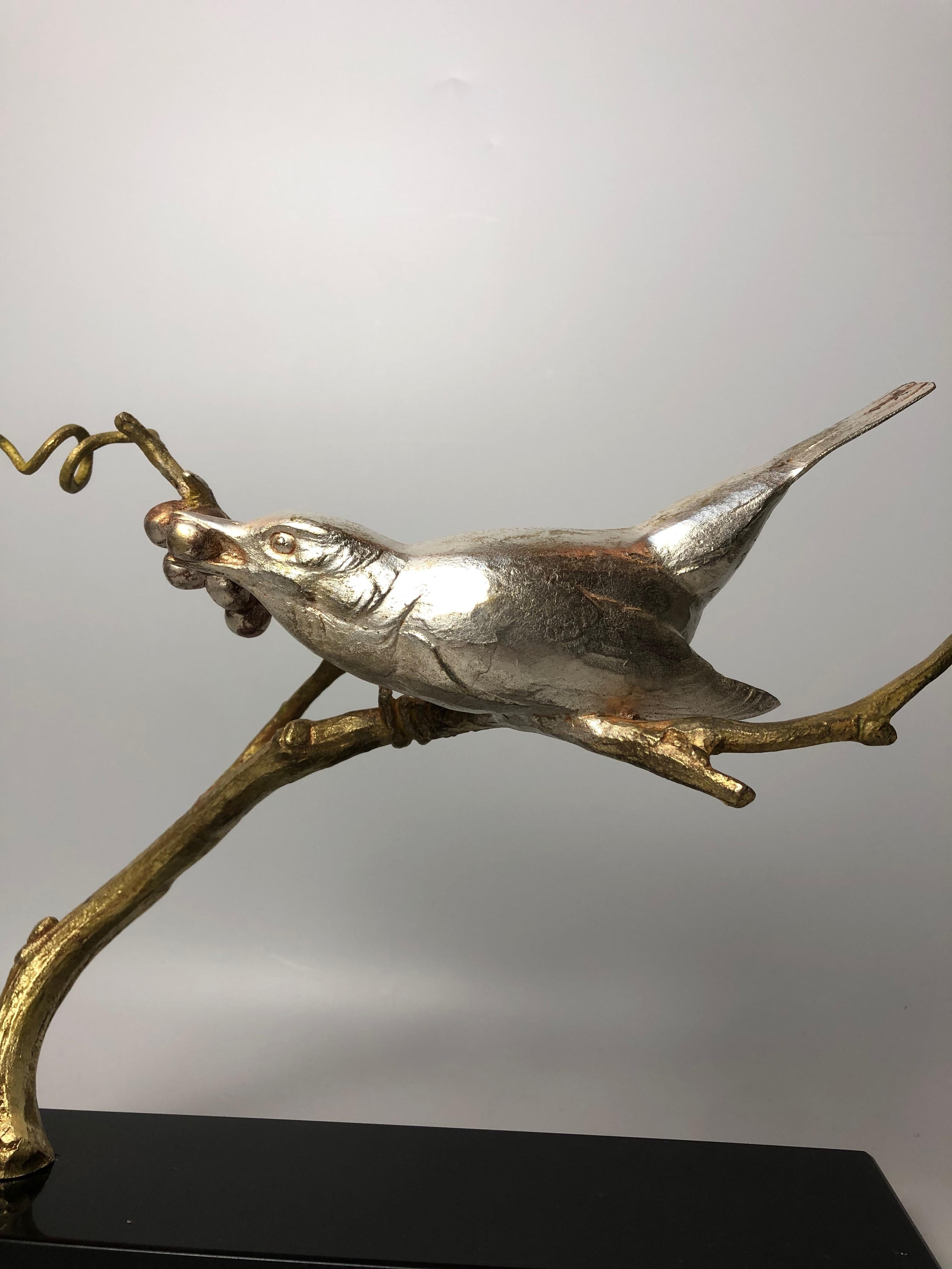 Art-Déco-Bronze-Skulptur mit Eichhörnchen im Angebot 10
