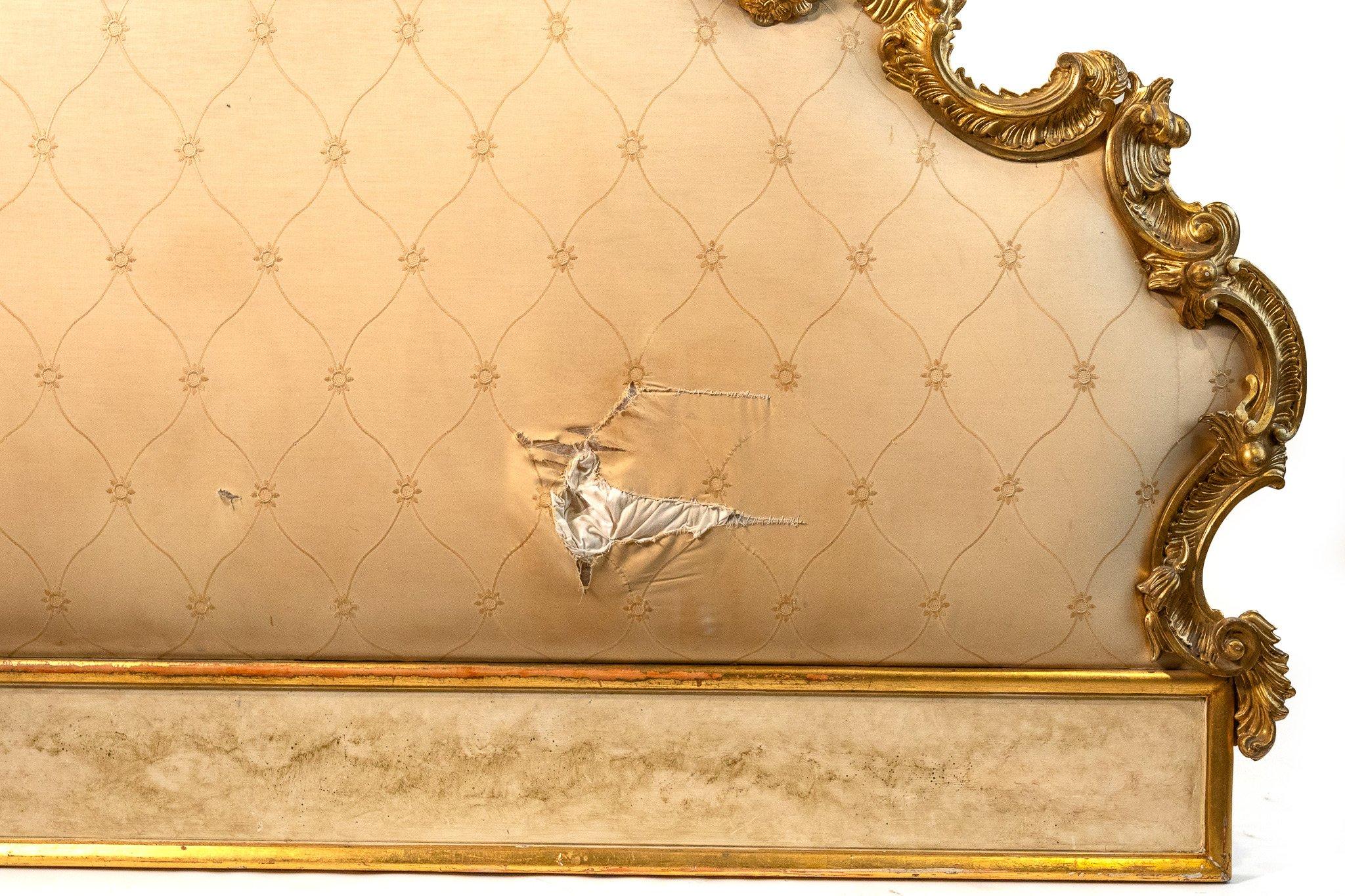 Gilt Bed headboard For Sale