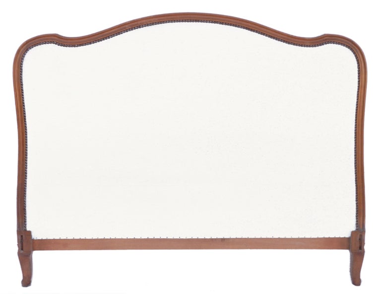 Bed Headboard US Queen UK King Recover or Paint Louis XV Rev For Sale