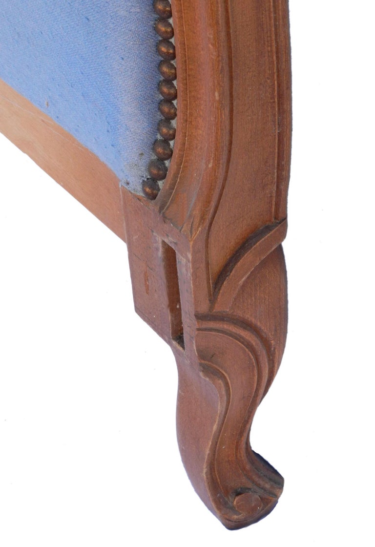 Bed Headboard US Queen UK King Recover or Paint Louis XV Rev For Sale