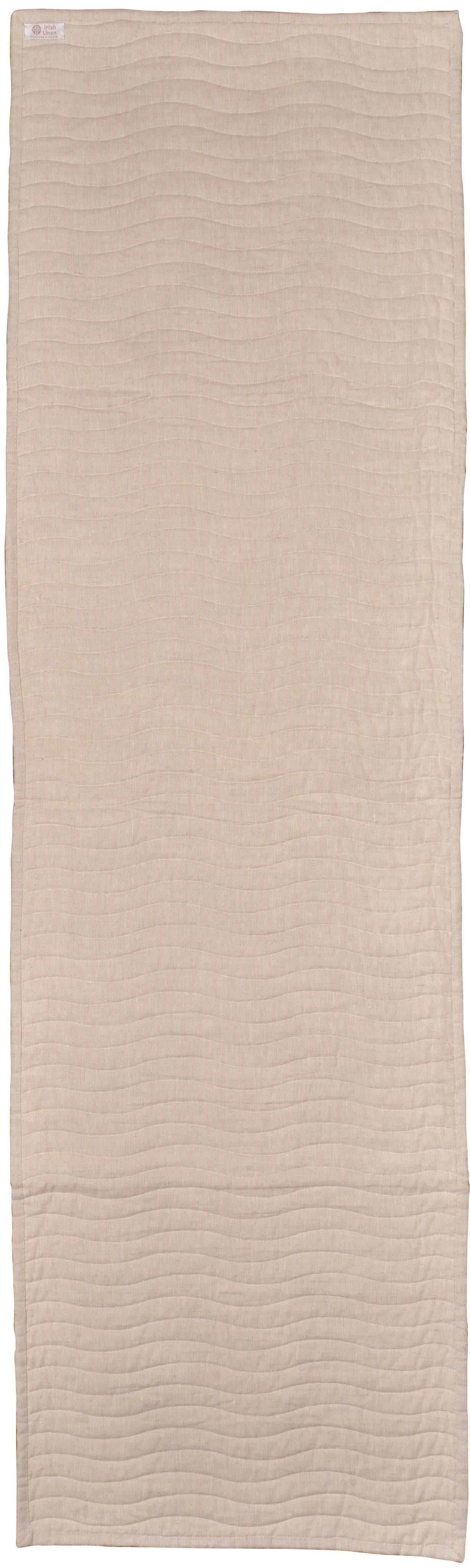 Northern Irish  Bed Runner Quilt Blanket Vintage Irish Linen Patchwork Handmade  For Sale
