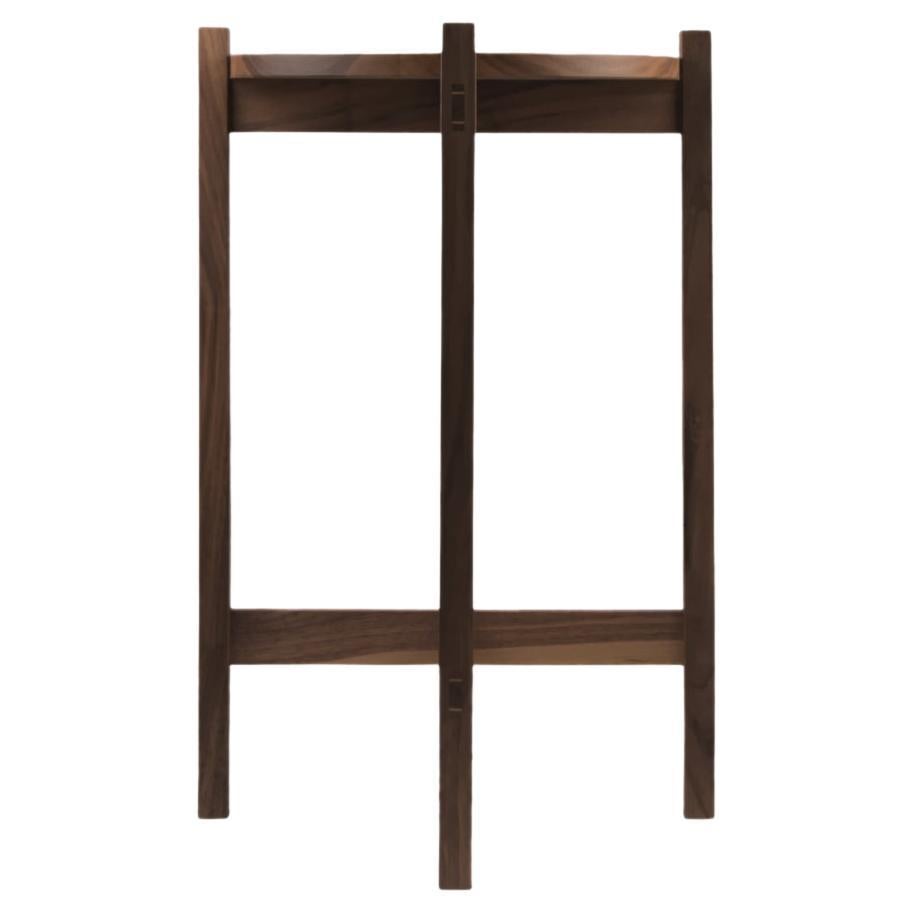 Table de nuit en noyer noir - Table d'appoint moderne Handcraft avec finition à l'huile