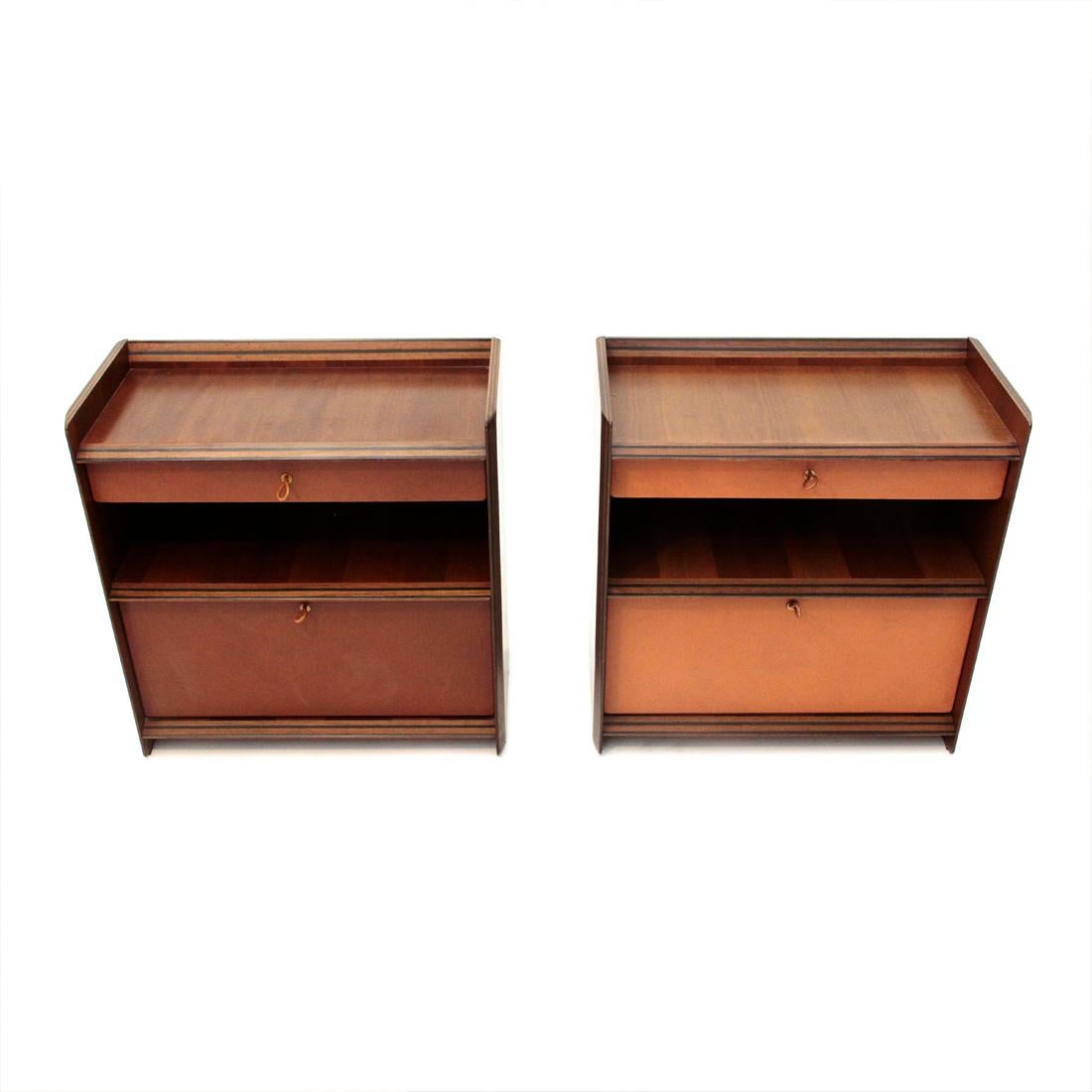 Bed Side Table by Afra e Tobia Scarpa for Max Alto, 1970s, Set of 2 In Good Condition In Savona, IT