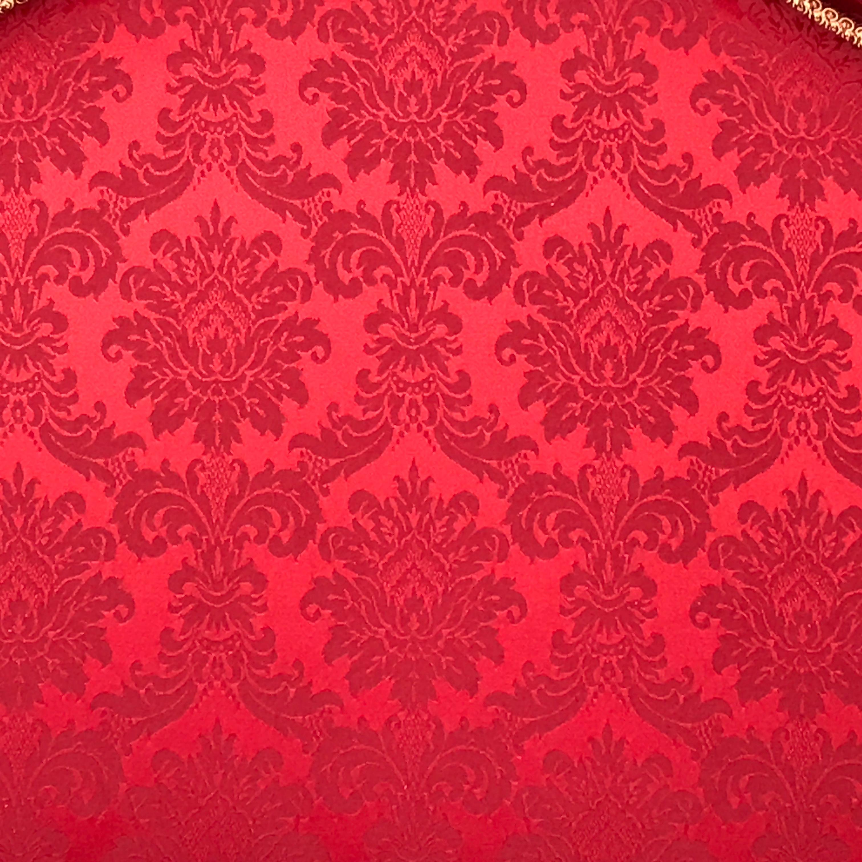 Testeur de lit Chippendale Claret Red Damask Duke Hamilton Scotland Banner en vente 7