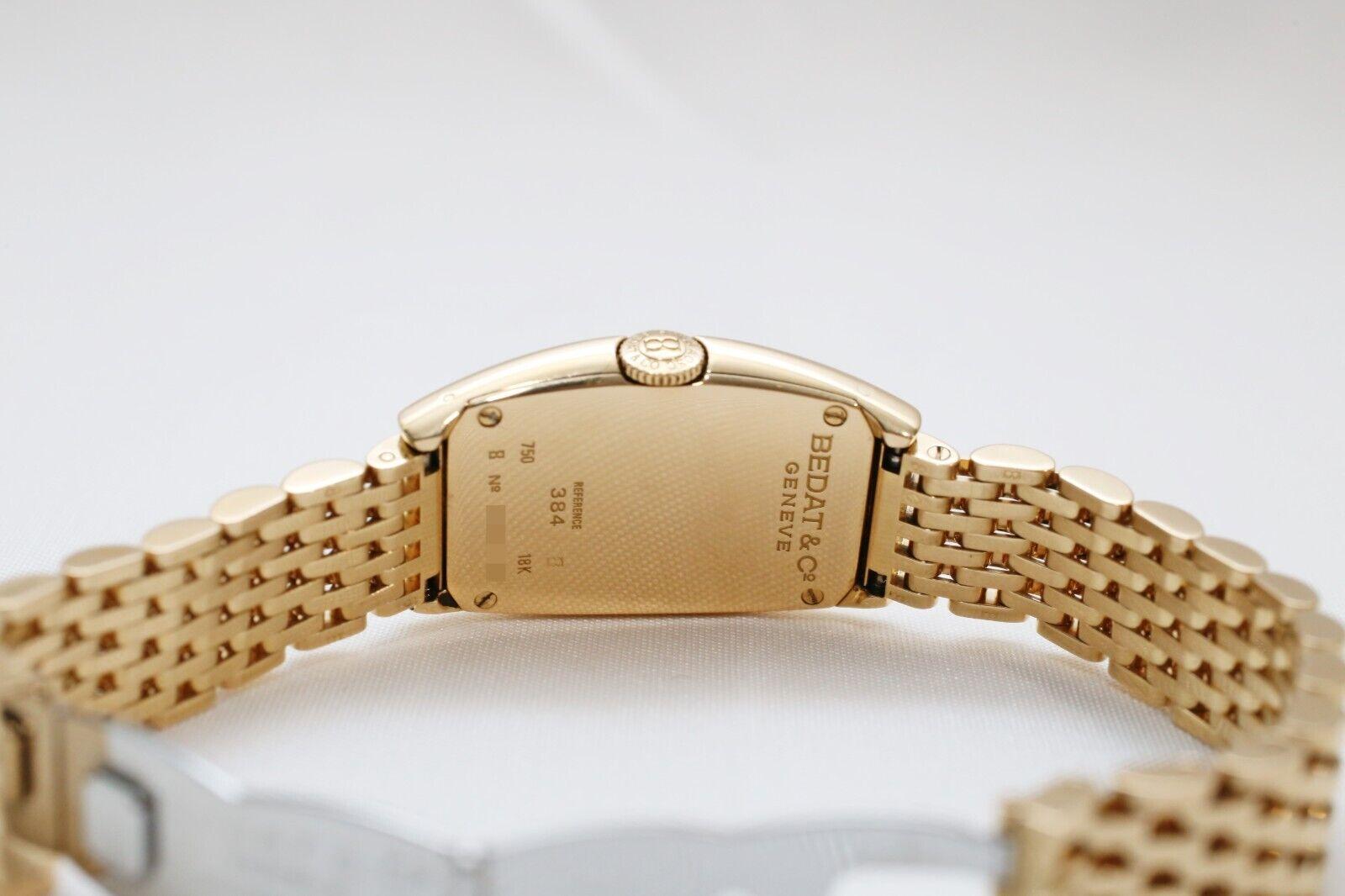 Bedat & Co. 18k Yellow Gold Ladies Diamond Watch No. 3 Ref 384 For Sale 2
