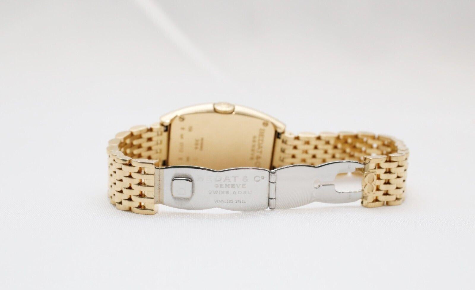 Bedat & Co. 18k Yellow Gold Ladies Diamond Watch No. 3 Ref 384 For Sale 3