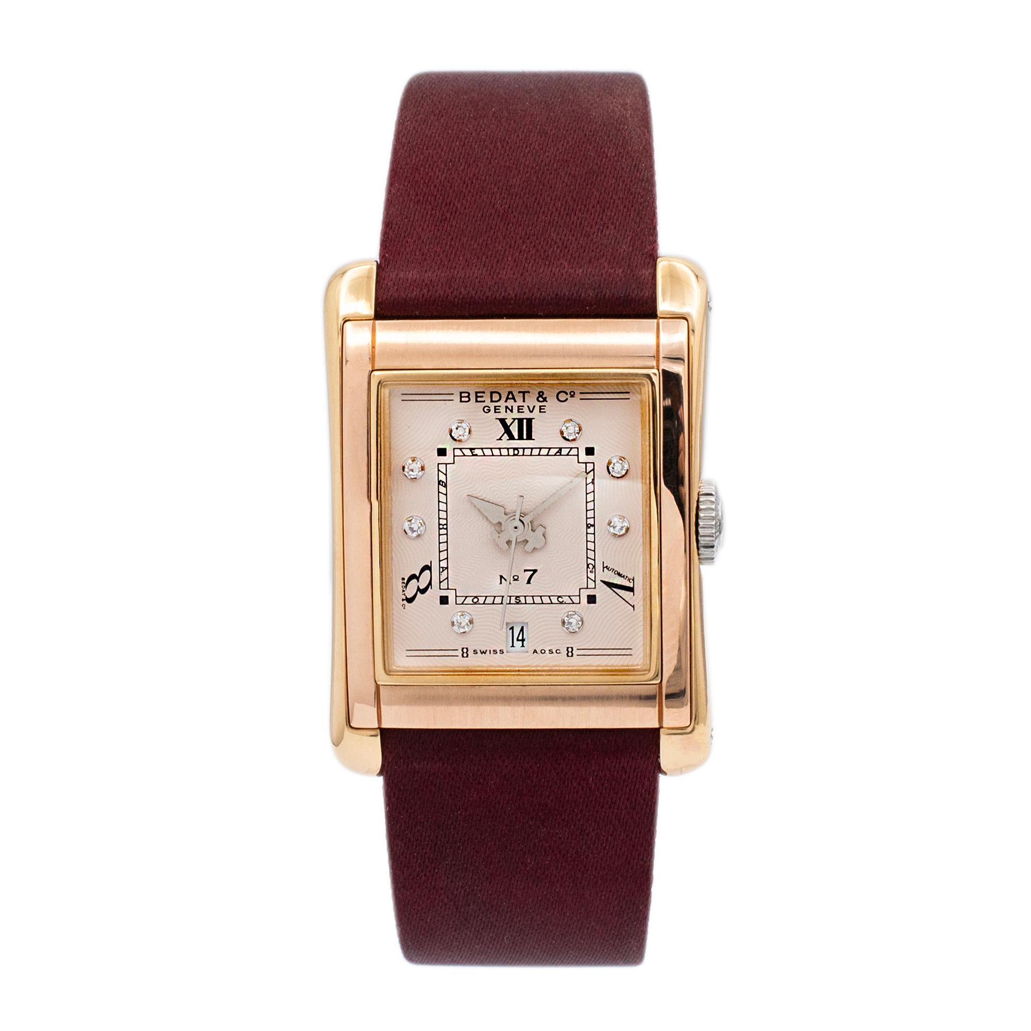 Brand: Bedat & Co.

Gender: Ladies

Metal Type: 18K Yellow Gold & Stainless Steel

Weight: 53.20 grams

Ladies stainless steel and 18K yellow gold Bedat & Co. diamond Swiss made watch. Engraved with 