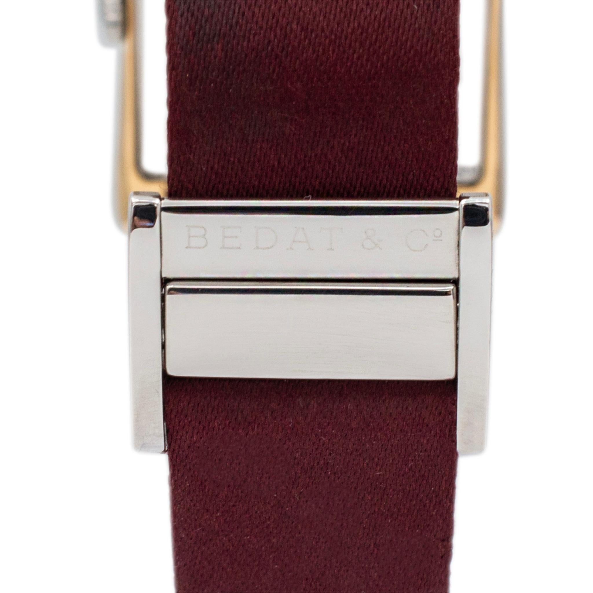 Women's Bedat & Co. Geneve N07 728 27MM Diamond Dial 18K Gold Stainless Steel Watch For Sale