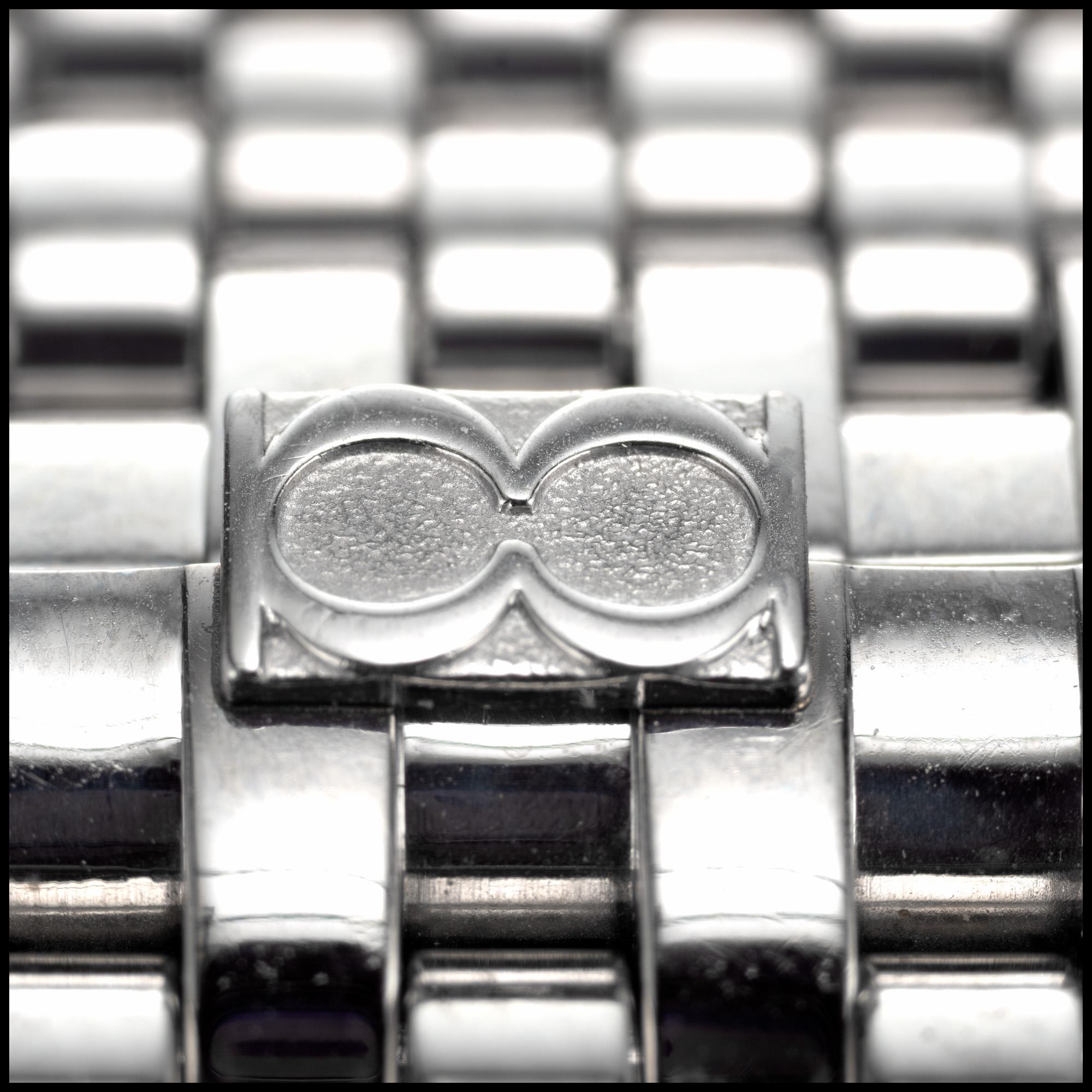 Round Cut Bedat & Co Ladies No 3 Steel Diamond Bezel Wristwatch