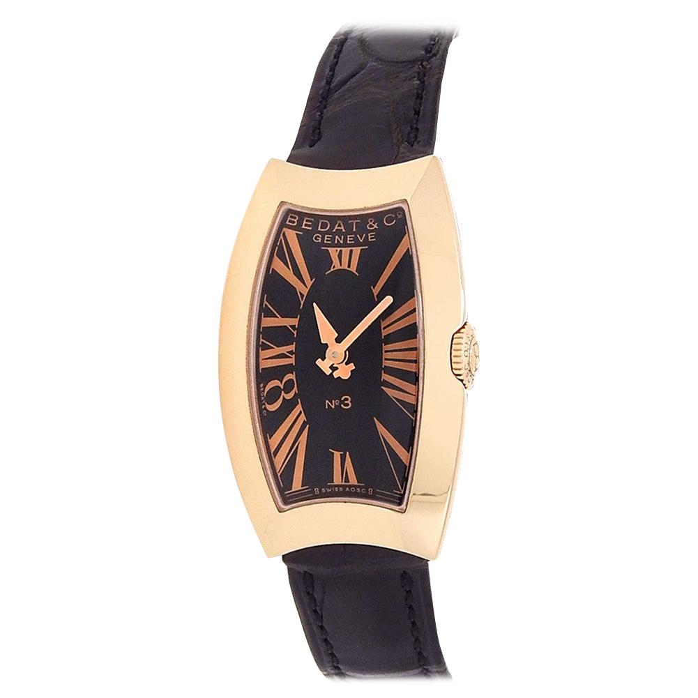 Bedat 
Co No. 3 384.400.305, Black Dial, Certified and Warranty