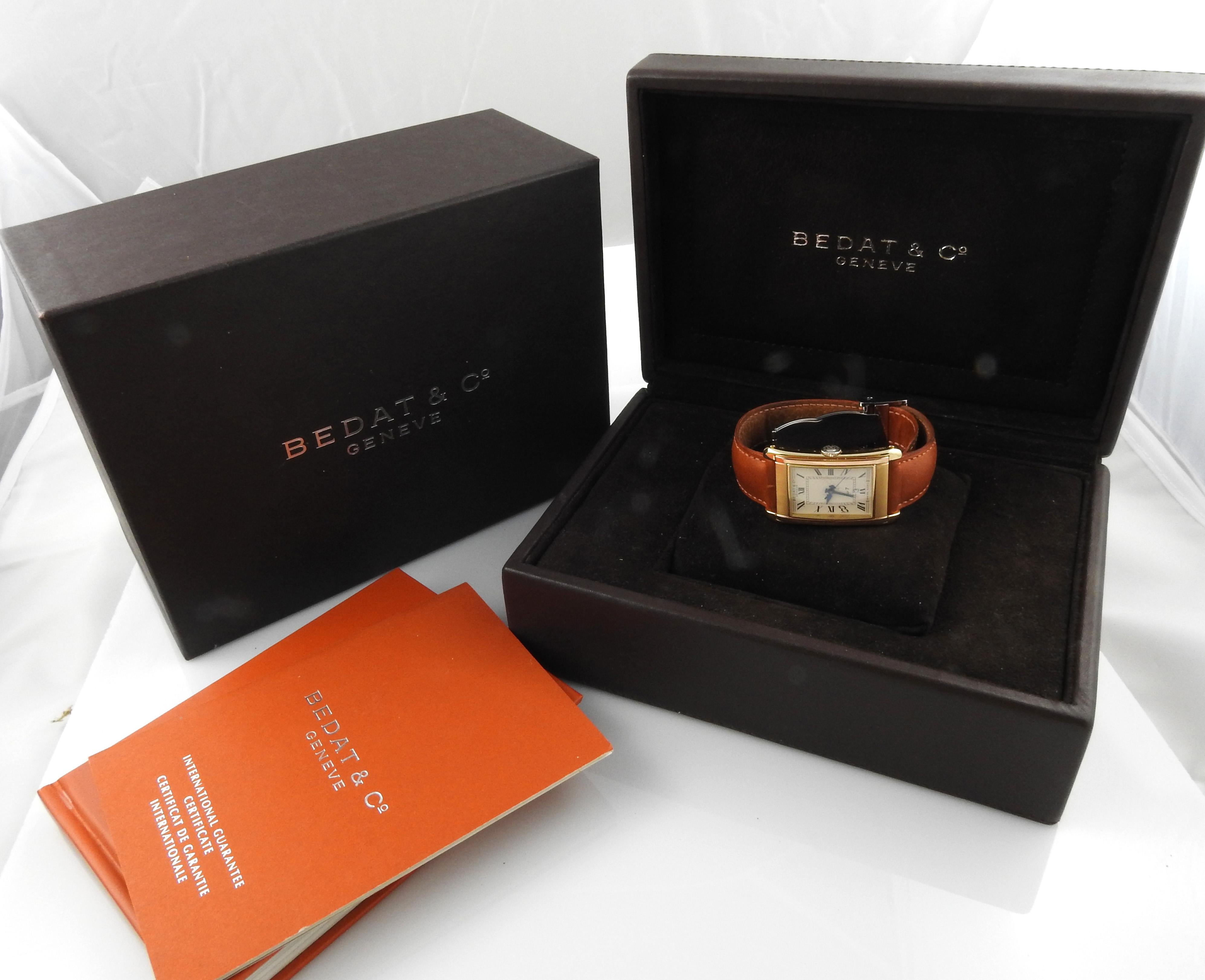 Bedat & Co. No. 7 18 Karat Tri Gold Men's Watch with Box and Papers 7