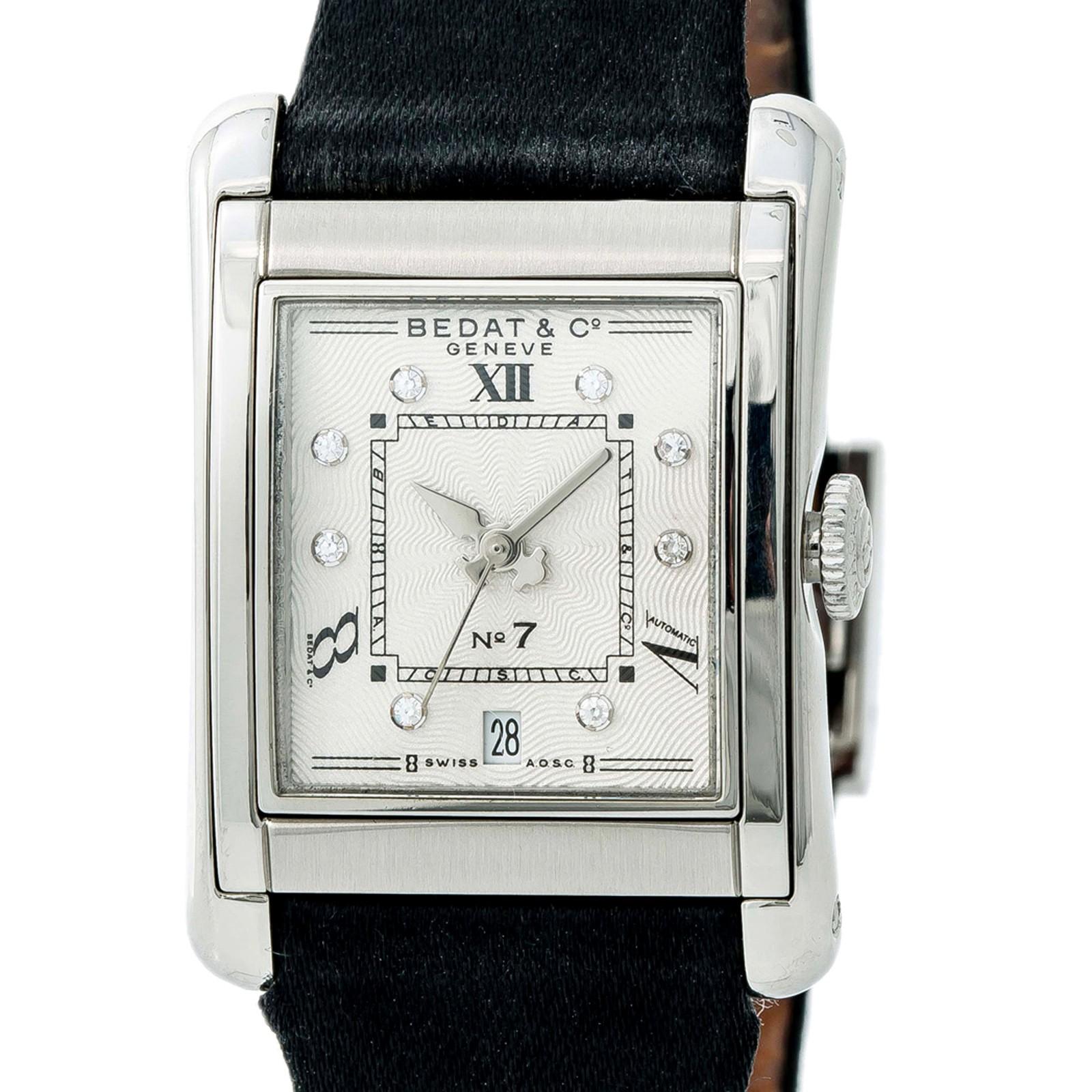 Contemporary Bedat & Co No. 7 728.010.109 w/ 6.5 mm Band, Stainless-Steel Bezel & Silver Dial