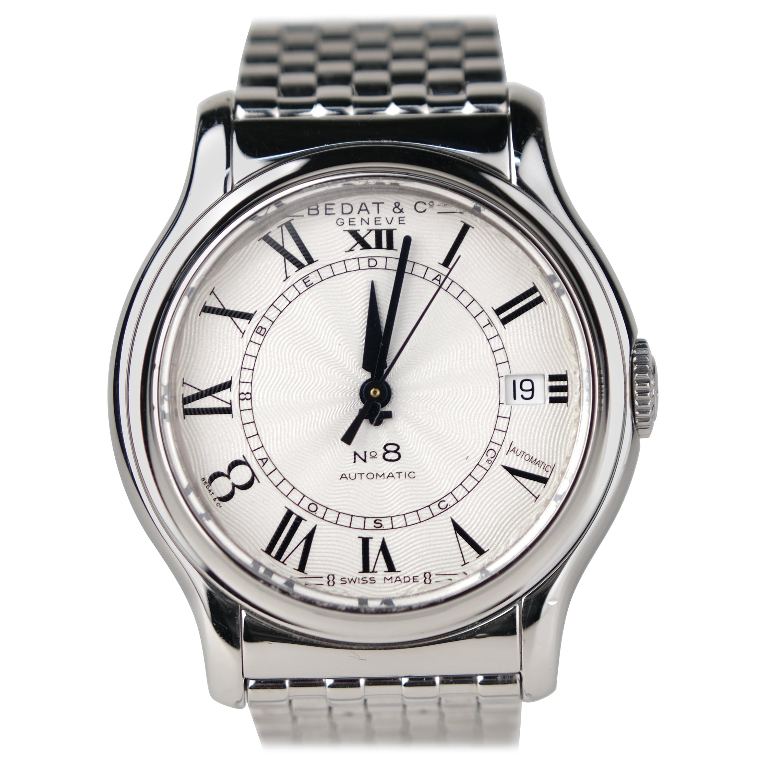 Bedat & Co. No.8 Stainless Steel Automatic Wristwatch For Sale