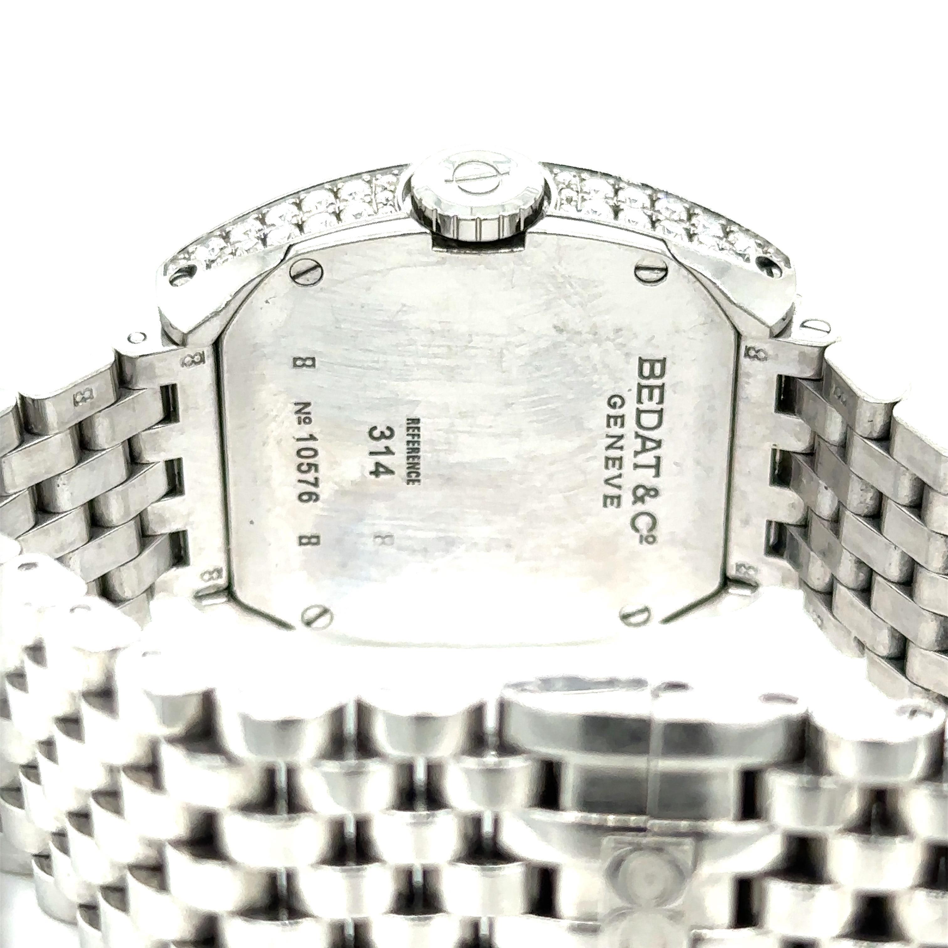 Modern BEDAT & Co Tonneau-shaped 113diamond bezel 0.95cttw Geneva Watch Retail: $10750