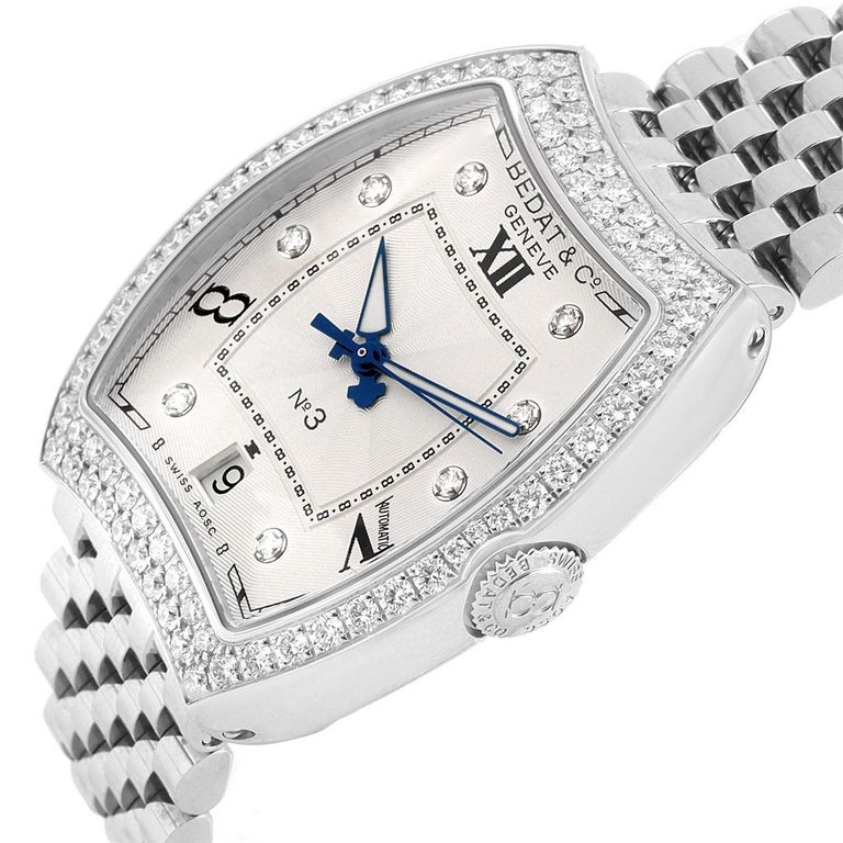 Bedat No. 3 Stainless Steel Diamond Ladies Watch 315.071.109 Unworn For ...