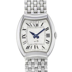 Bedat No. 3 Steel Tonneau Cream Dial Ladies Quartz Watch 304.011.100