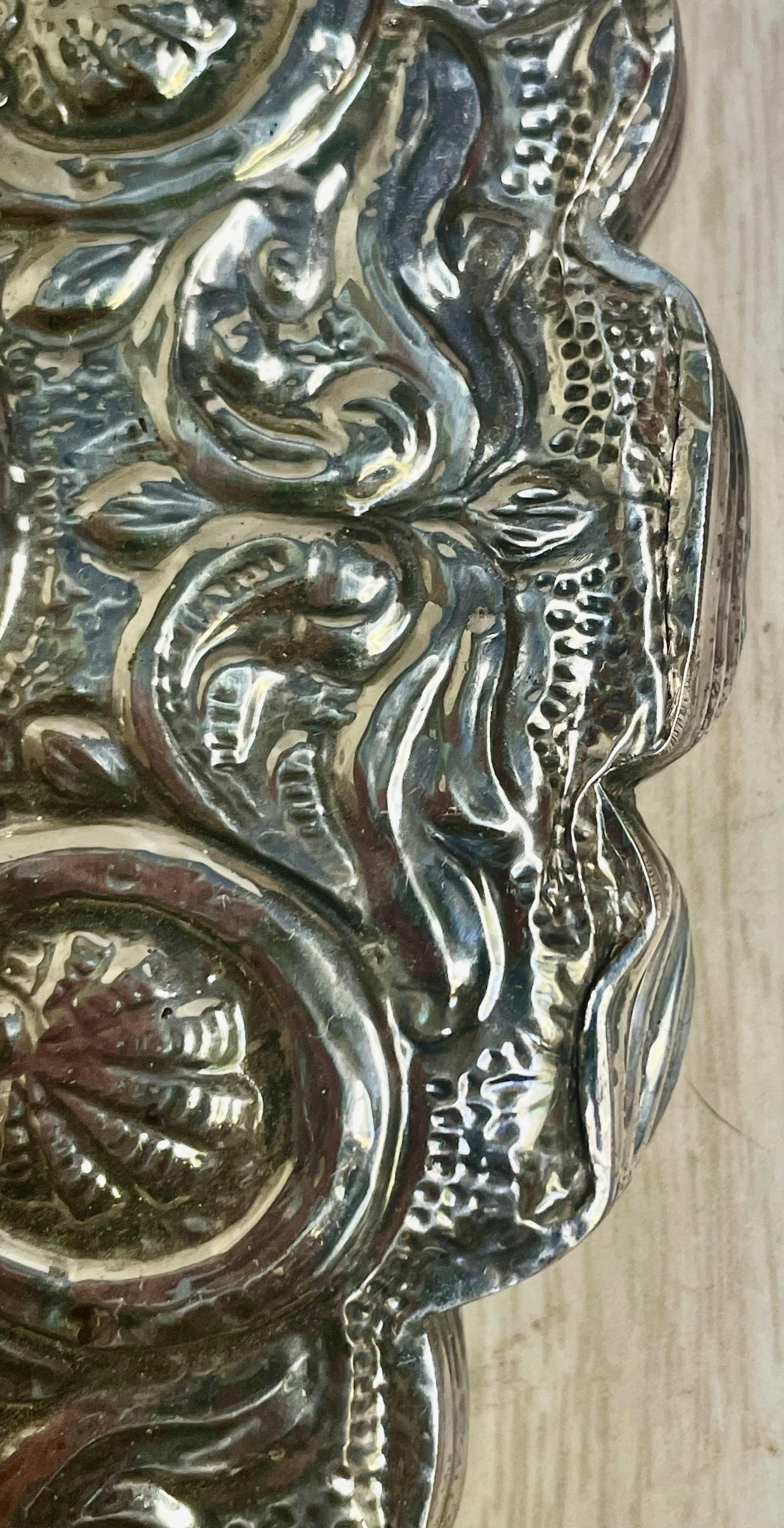 BEDO 900 Moneta d'Argento Matrimonio Turco Specchio Rilievo Rose Conchiglia Ferro di Cavallo in vendita 8