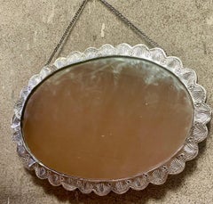 BEDO 900 Moneta d'Argento Matrimonio Turco Specchio Rilievo Rose Conchiglia Ferro di Cavallo