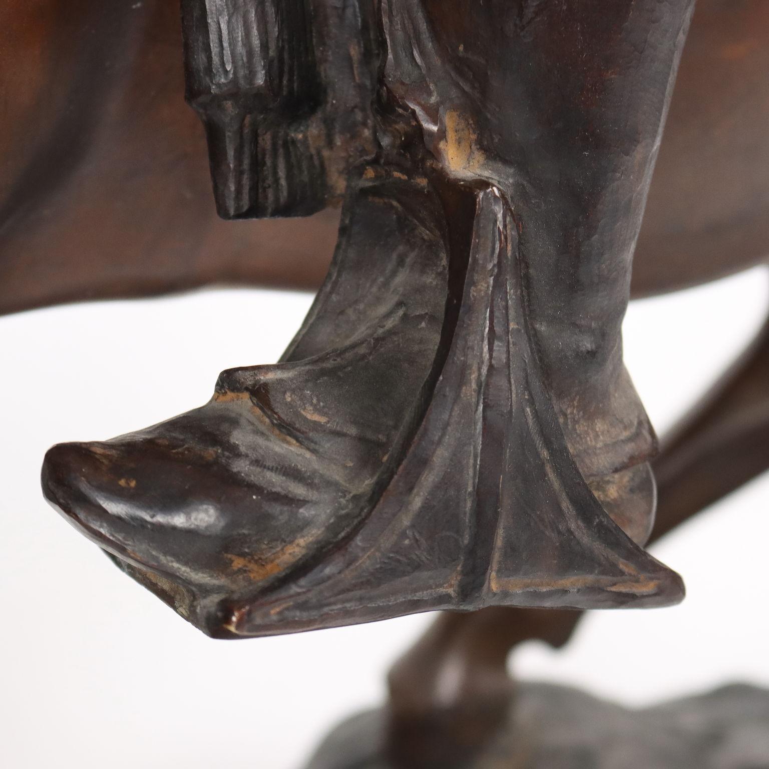 Bedouin on Horseback Bronze France XX Century 3