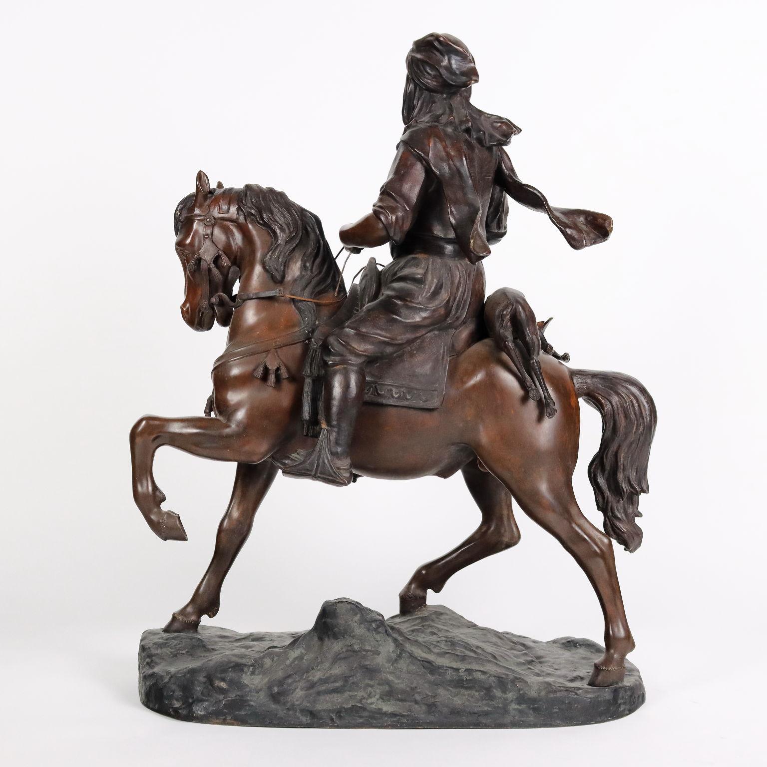 Bedouin on Horseback Bronze France XX Century 11