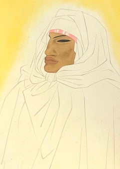 "Bedouin, " Striking Art Deco Painting by Stahlhut, NY World's Fair Poster Artist