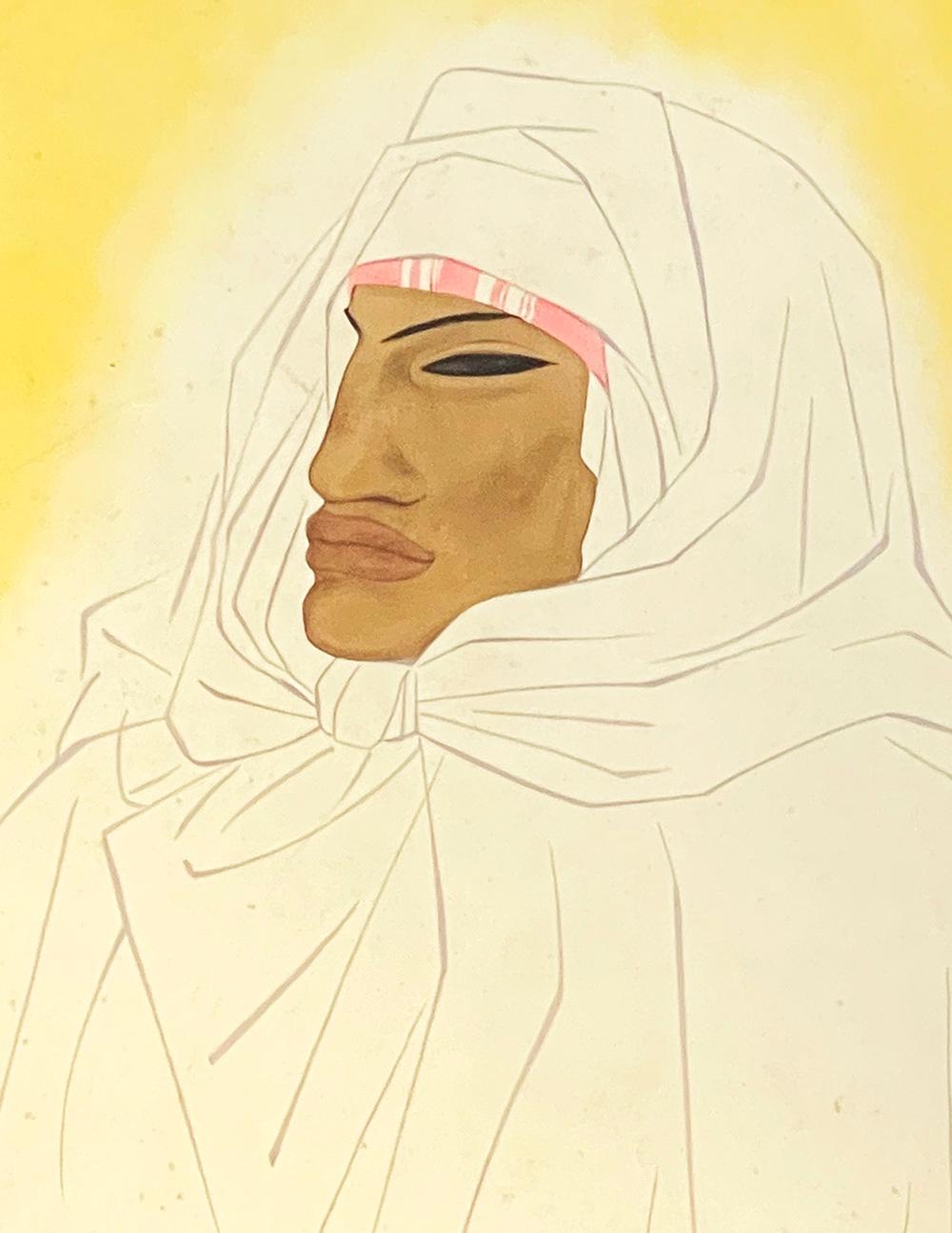 Américain « Bedouin », saisissante peinture Art déco réalisée par Stahlhut, artiste réalisateur d'une affiche de l'exposition universelle de New York en vente