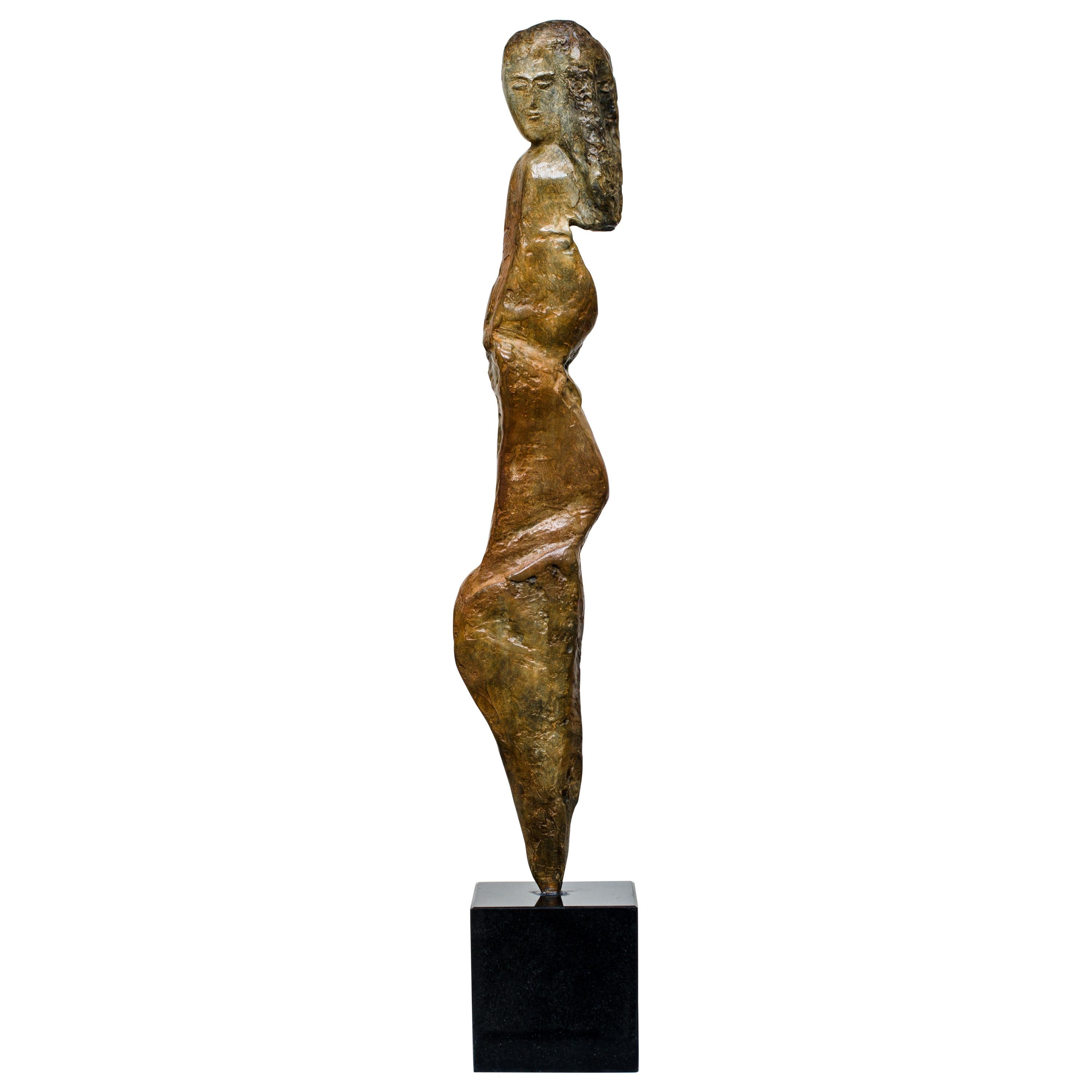 'Bedouina' Bronze Figurative Sculpture For Sale