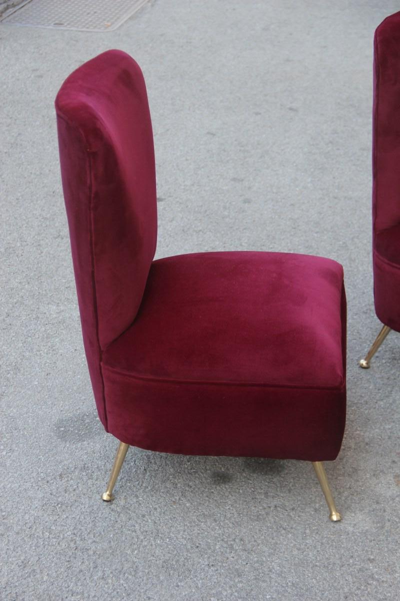 red velvet bedroom chair