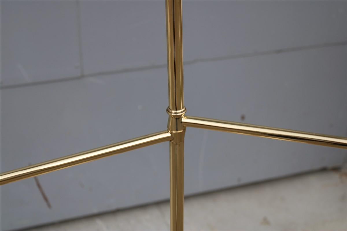 Bedroom Clothes Hanger with Mirror Italy Mid-Century Modern Gold In Good Condition For Sale In Palermo, Sicily
