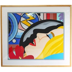 Bedroom Face with Lichtenstein Signed Tom Wesselmann Numbered 5/60 1997