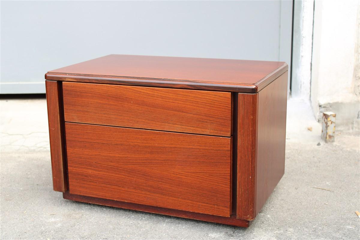 Mid-20th Century Bedroom Sets Dresser Nightstands Mahogany Minimal Italian Design Razionalist For Sale