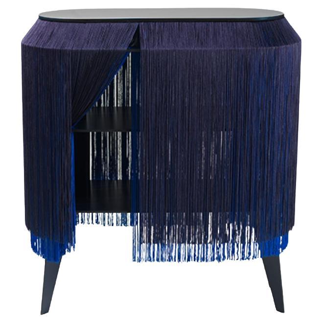 Bedside cabinet - Electric Blue BABY ALPAGA For Sale