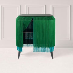 Meuble de chevet BABY ALPAGA vert scintillant