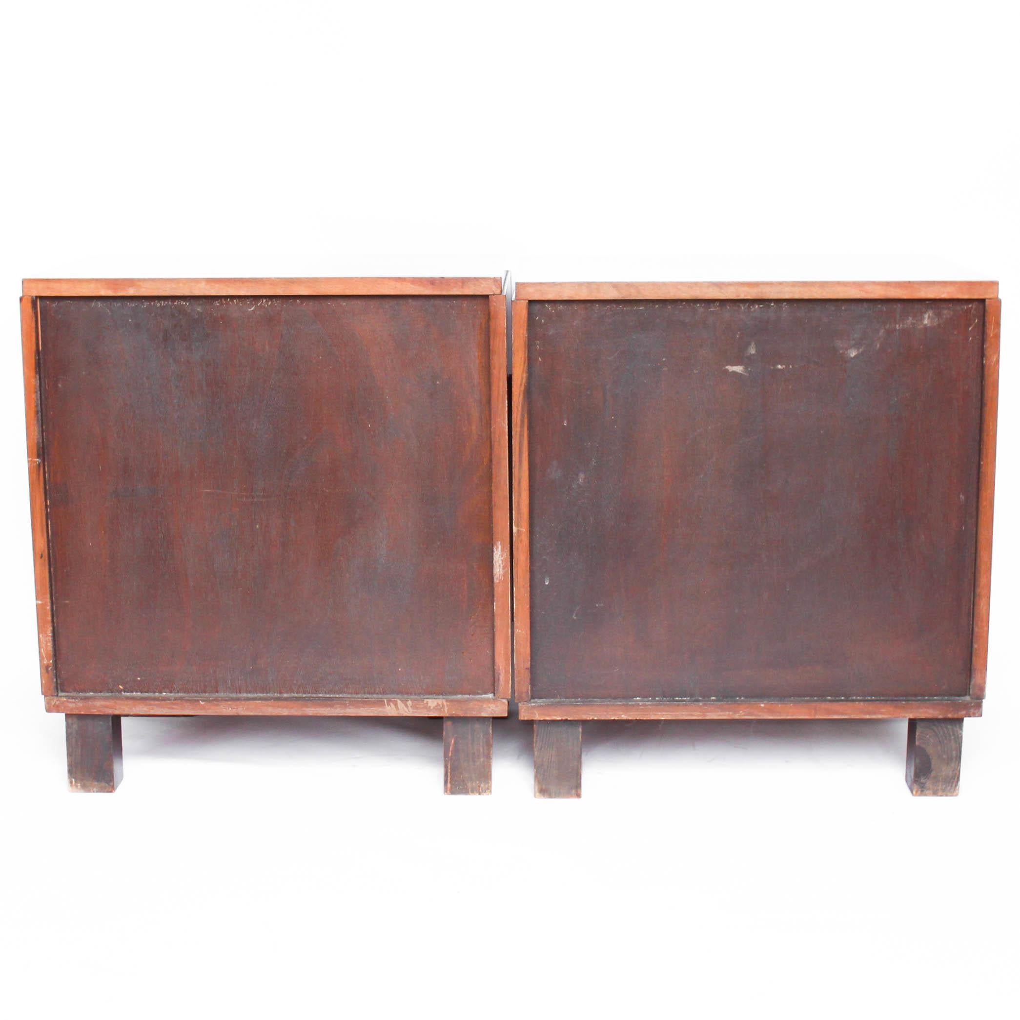 Mid-20th Century Art Deco Bedside Cabinets