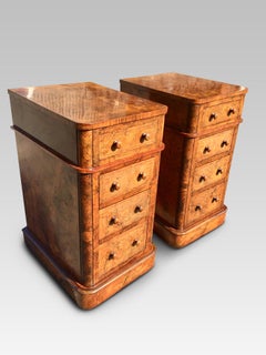 Bedside Cabinets in Walnut, English, circa 1880