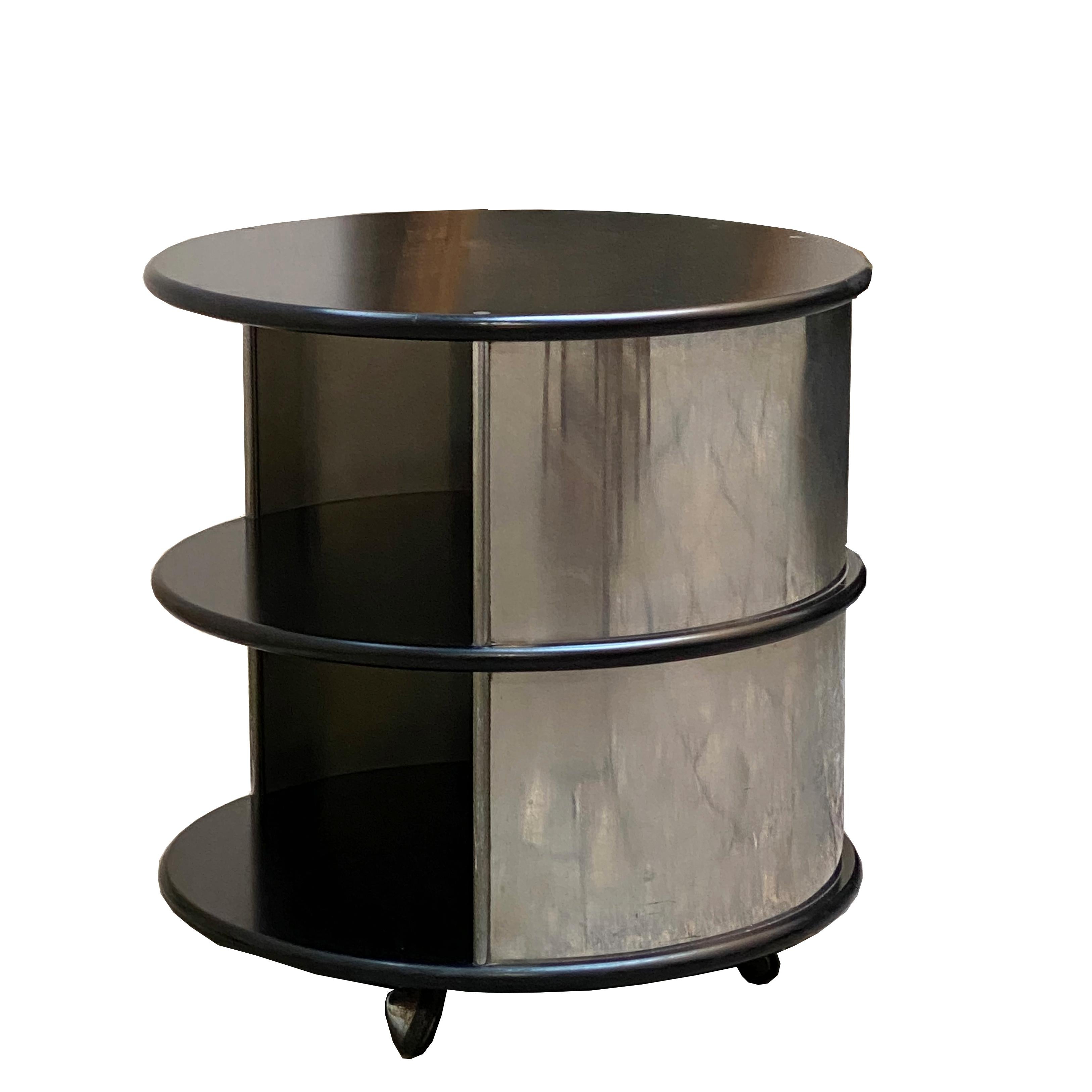 Italian Bedside or End Table in Lacquered Wood, circa 1970