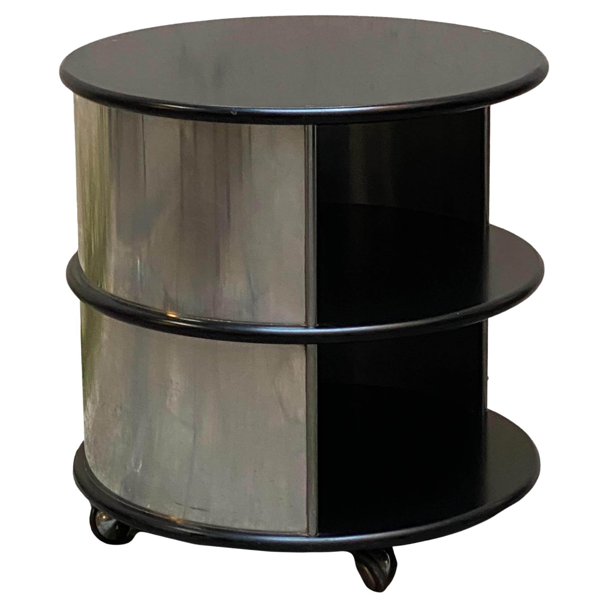 Bedside or End Table in Lacquered Wood, circa 1970